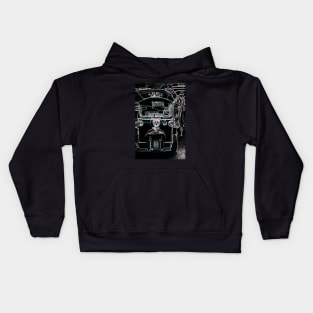 Tuk Tuks At Night In Thailand - Abstract Illustration Kids Hoodie